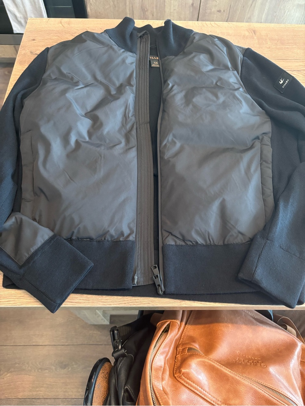 Tilley quilted knit jacket